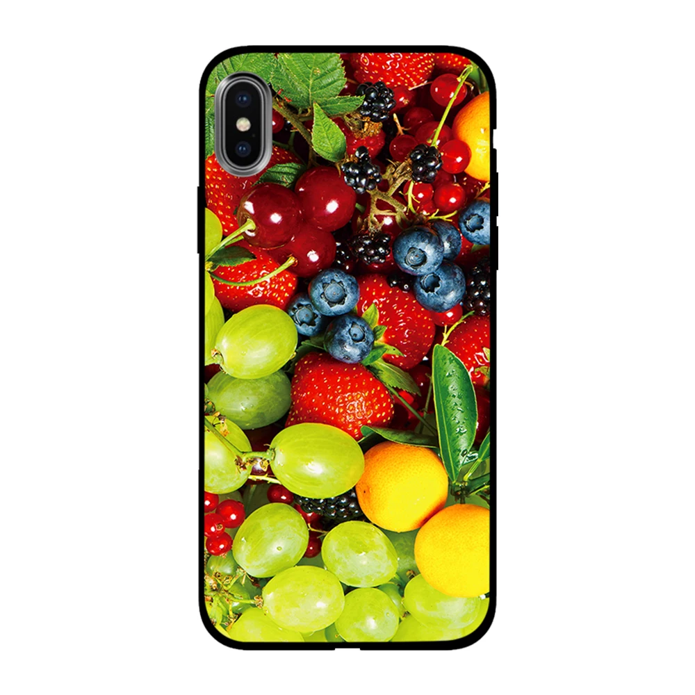 Все виды мультяшных фруктов Мягкий ТПУ чехол для Apple iPhone 6 6S 7 8 Plus 5 5S SE X XS MAX XR