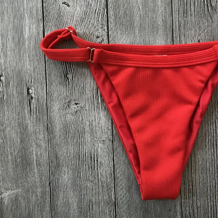 Женский Комплект бюстгальтеров 2018 сексуальный женский купальник Красный Пуш ап