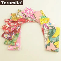 teramila cotton poplin fabric 12 pcslot 5cmx50cm pink and red jelly rolls strips plain tissue crafts quilting patchwork