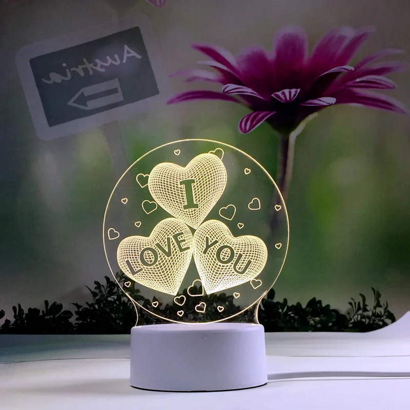 Diy 3d подключаемый ночник s Dreamlike светодиодный прикроватный светильник украшение
