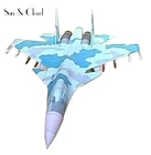 3D самокат Sukhoi 1:50, бумажная модель для сборки, ручная работа, головоломка, детские игрушки