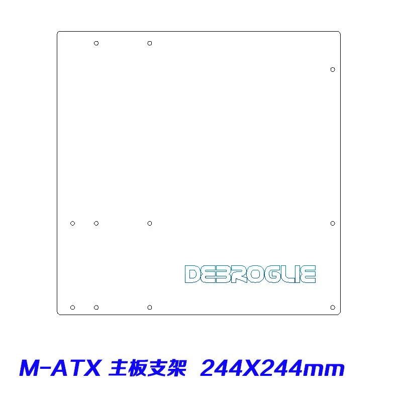 MATX DIY PC разгонный тестовый стенд открытая рамка для ITX MATX ATX компьютера мини ПК HTPC воздушный чехол кронштейн DIY голая поддержка видеокарты - Цвет лезвия: MATX