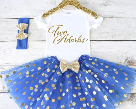 Изготовленный На Заказ Two Cute прелестное 2nd боди на день рождения для девочки