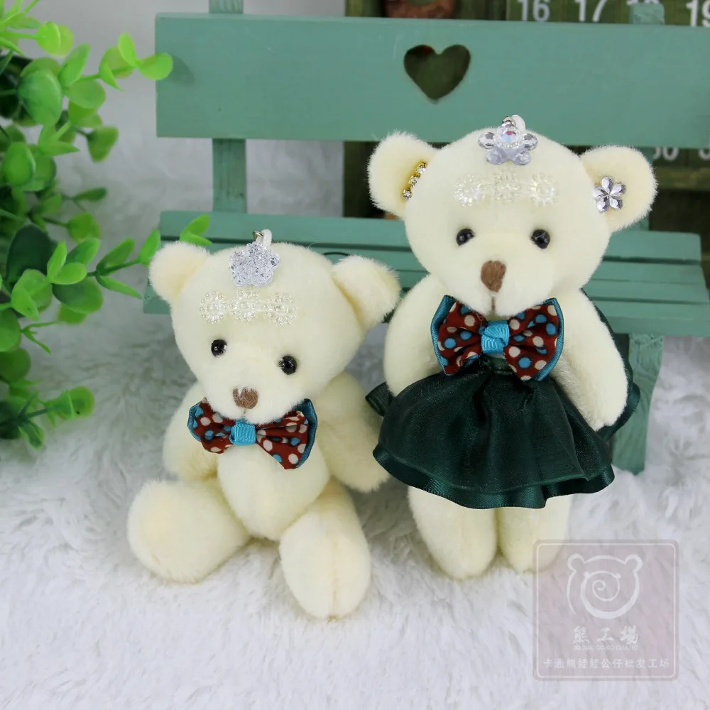 Горячая Распродажа 2 шт./лот Свадебные медведи куклы плюшевые мягкие игрушки