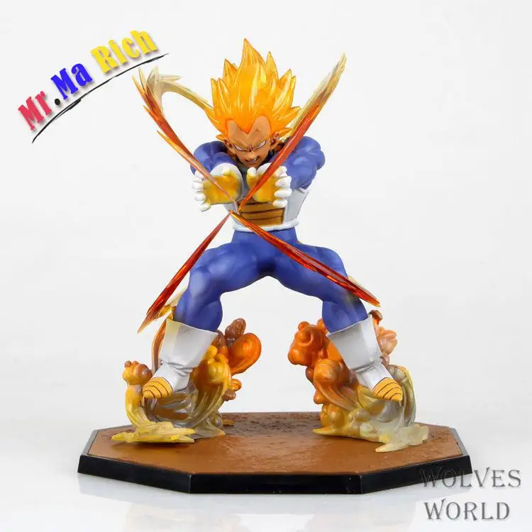 Аниме мяч 15 см Супер Saiyan Вегета Битва состояние финальная вспышка ПВХ фигурка