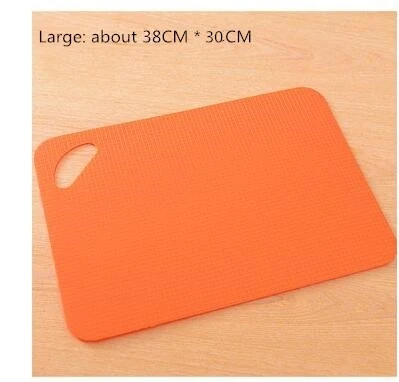 C145 orange38-30 CTREE 1 шт Пластиковые Нескользящие прямоугольные Разделочные Блоки разделочные доски гибкие маты с значками еды кухонные инструменты ультра-тонкие C145 - Цвет: C145 orange38-30