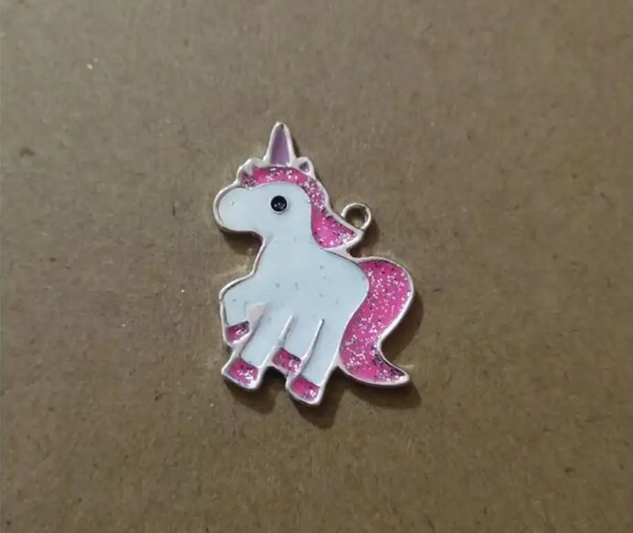 Enamel Unicorn Horse Alloy Cute Charm Pendants For Jewelry Making DIY Handmade Craft | Украшения и аксессуары