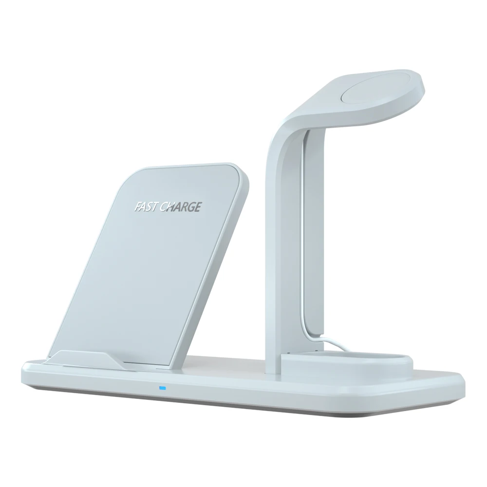 

IMIDO 3 In 1 10W Qi Wireless Charger Holder Stand for Iphone XS MAX XR 8 Plus X Apple Watch 4 3 2 Airpods Station Phone Charger