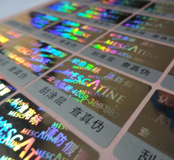 Голограмма на заказ с покрытием от царапин уникальный код каждой наклейке!