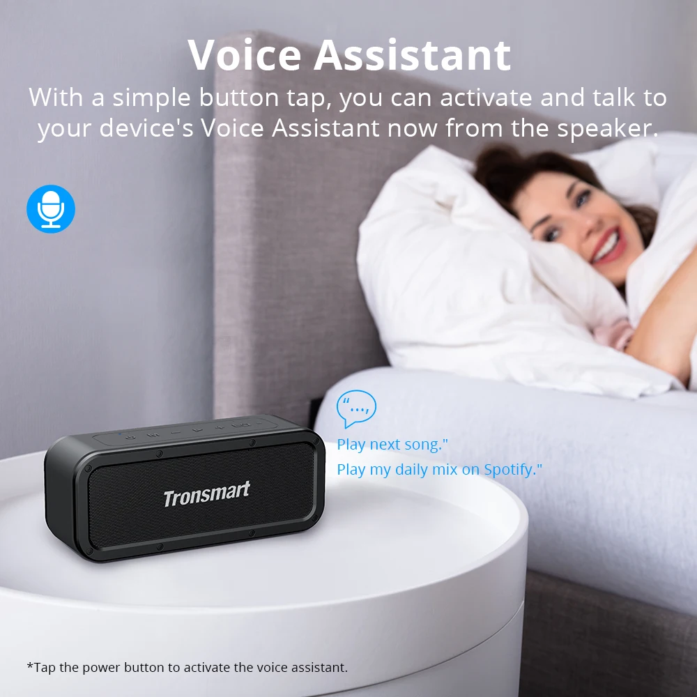 Tronsmart Force Bluetooth динамик IPX7 водонепроницаемый Bluetooth 5,0 портативный динамик 40 Вт Выход поддерживает NFC, TWS, голосовой помощник