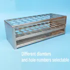1 шт.лот, стеллаж для пробирок из нержавеющей стали диаметром от 17,5 мм до 30 мм, стойка для пробирок, поддержка полки с 12 отверстиями до 100 отверстий