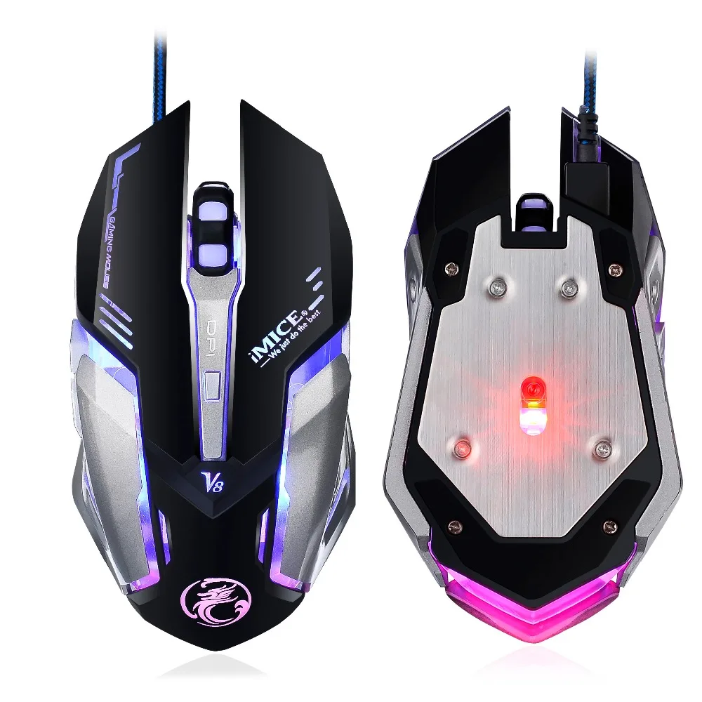 IMice игровая мышь 4000 dpi Usb Проводная 6 кнопок кровавая оптисветодио дный ческая