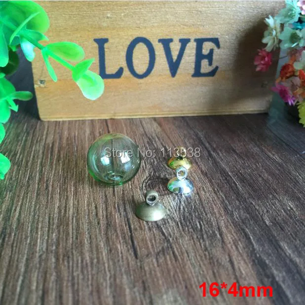 Бесплатная доставка 30 комплектов в партии 16 мм зеленые стеклянные шарики с