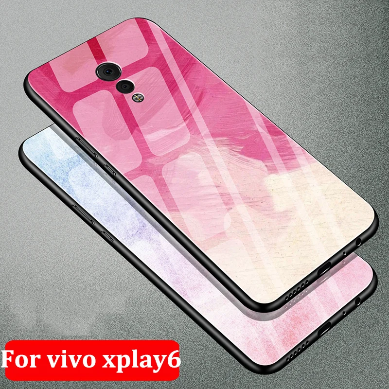 5 46 &quotдля vivo xplay6 чехол для телефона градиентный синий из закаленного стекла xplay 6