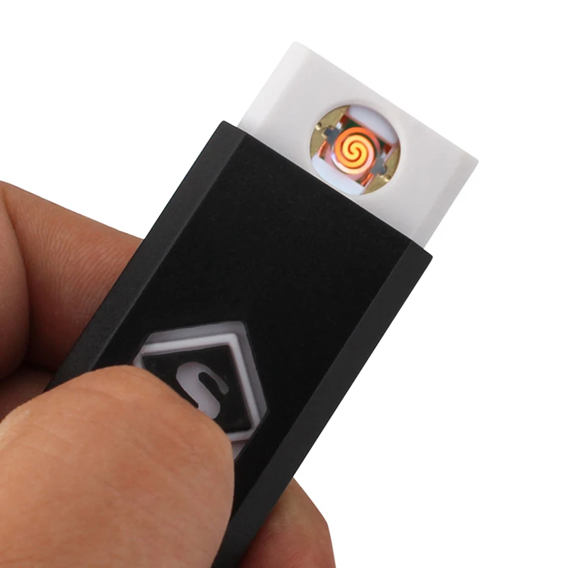 Легкая и ветрозащитная зажигалка с usb зарядкой для электронных сигарет Бездымная