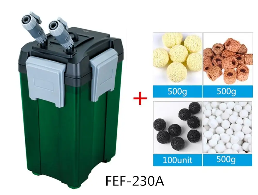FEF-230A a set BOYU EFE 230 230A 280 280A Биохимический внешний фильтр для аквариума аквариум очиститель воды циркуляционный насос - Цвет: FEF-230A a set