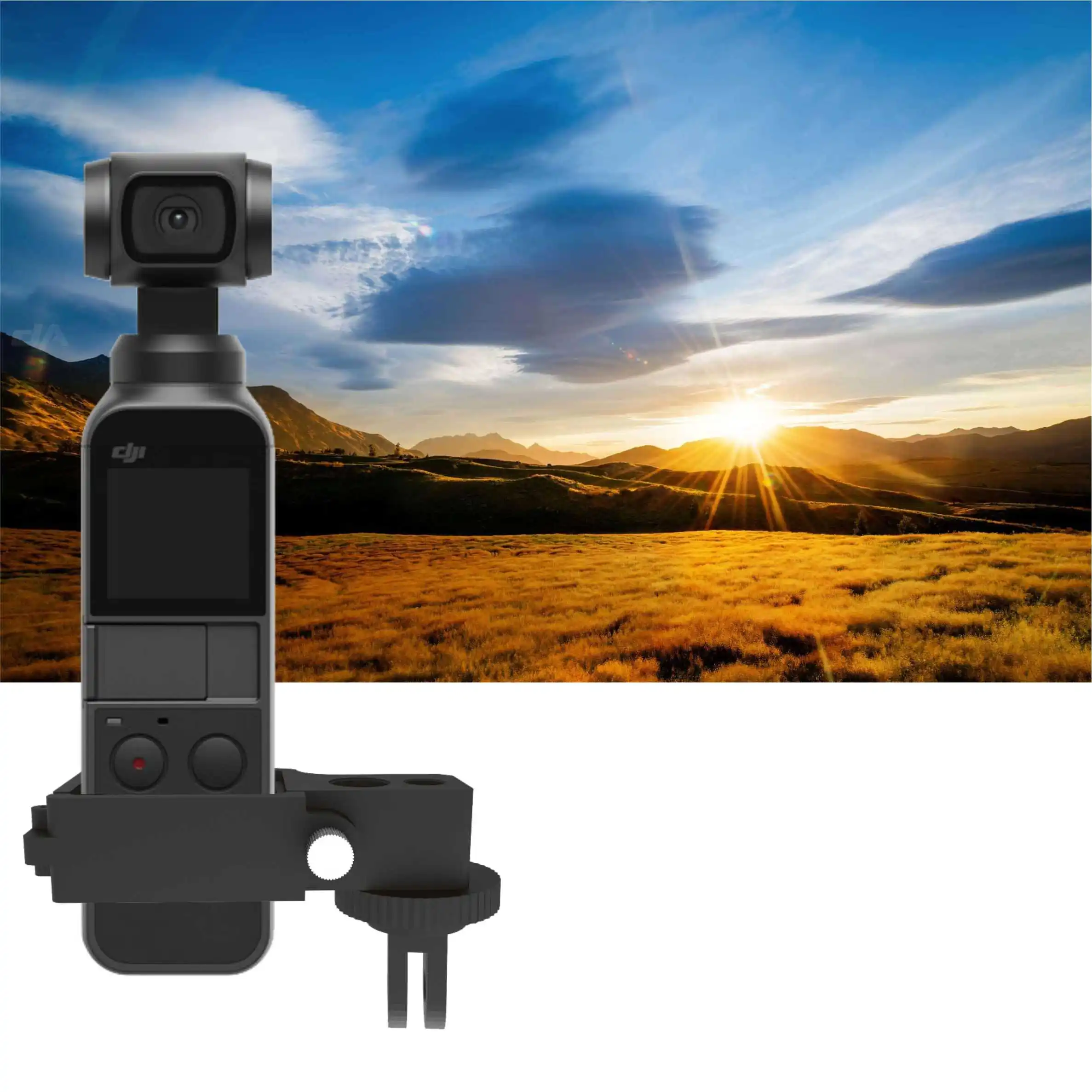 Multifunctional Expansion Module &amp Aluminum Alloy 1/4 Mount Adapter for DJI Osmo Pocket Gopro 5 Handheld Gimbal Accessories |