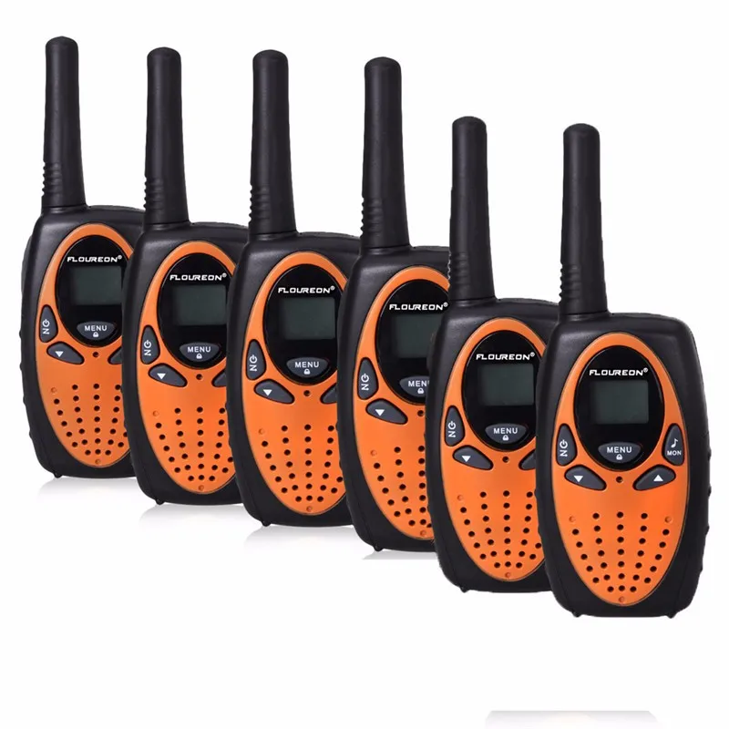 FLOUREON 2 шт. 8-канальный сетевой видеорегистратор Twin иди и болтай Walkie Talkie S XF-638 2-полосная Мини Радио 3 км переговорные ЖК-дисплей Дисплей Портативный радио коммуникатор