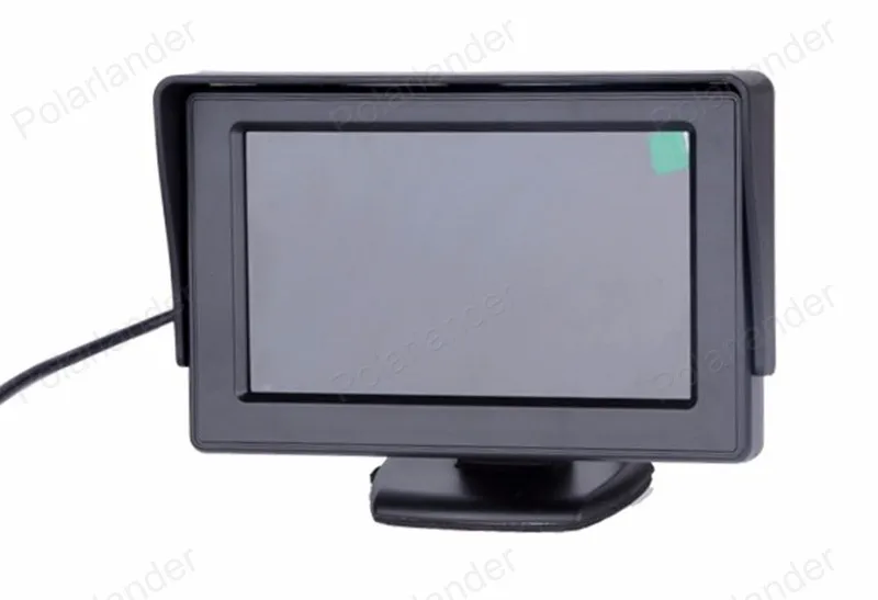 

In-dash DC 12V 4.3 Inch TFT LCD FPV HD Display Screen Car Rear View Monitor + reverse parking camera ,free shipping