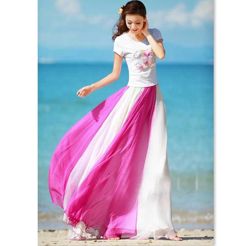 2021 модные женские юбки Новые летние пляжные богемные длинные для женщин