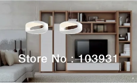 Free shipping Dia 56cm polycarbonate.+metal Foscarini - Luca Nichetto white O Space Light | Лампы и освещение