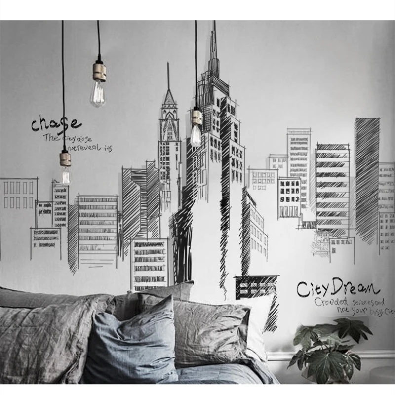 Большая креативная настенная декорация для спальни гостиной фона телевизора