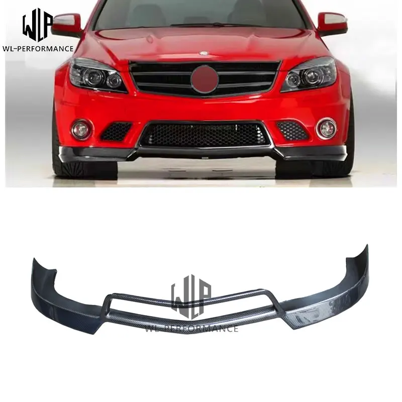 C Class углеродного волокна и большим v-образным вырезом Тип передний бампер спойлер