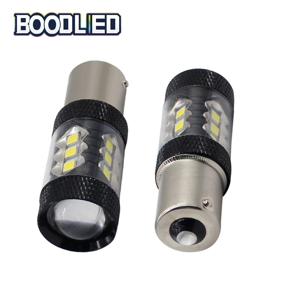 1156 светодио дный BA15S P21W S25 16 3030 SMD лампы Чистый Белый Свет автомобилей поворотов