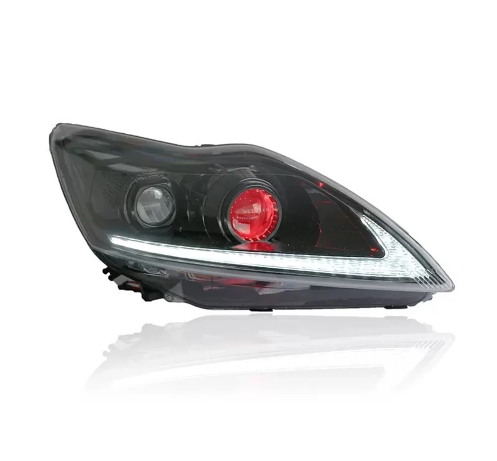 2 шт. светодиодный фары для Ford Focus 2009 2010 2011 Автомобильные ангельские глазки