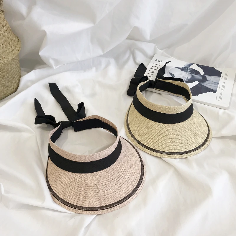 Шляпа соломенная с солнцезащитным козырьком регулируемая модная шляпа для