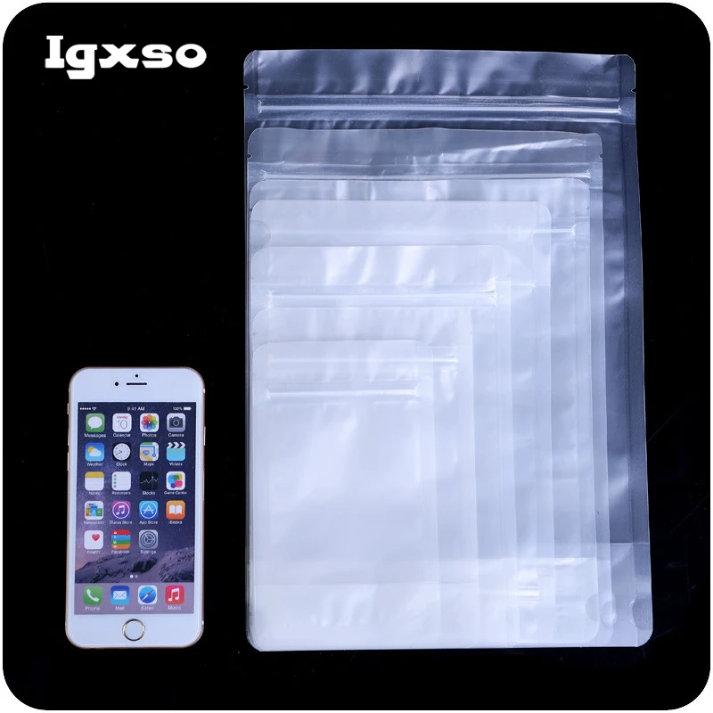 10 шт. Еда ziplock мешок Пластик молнии уплотнения хранения сумки Сгустите прозрачный