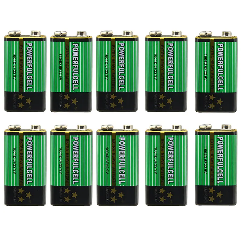 Cncool 10x 6F22 1604D 9 В Батарея основной цинка углерода батареи для сигнализации