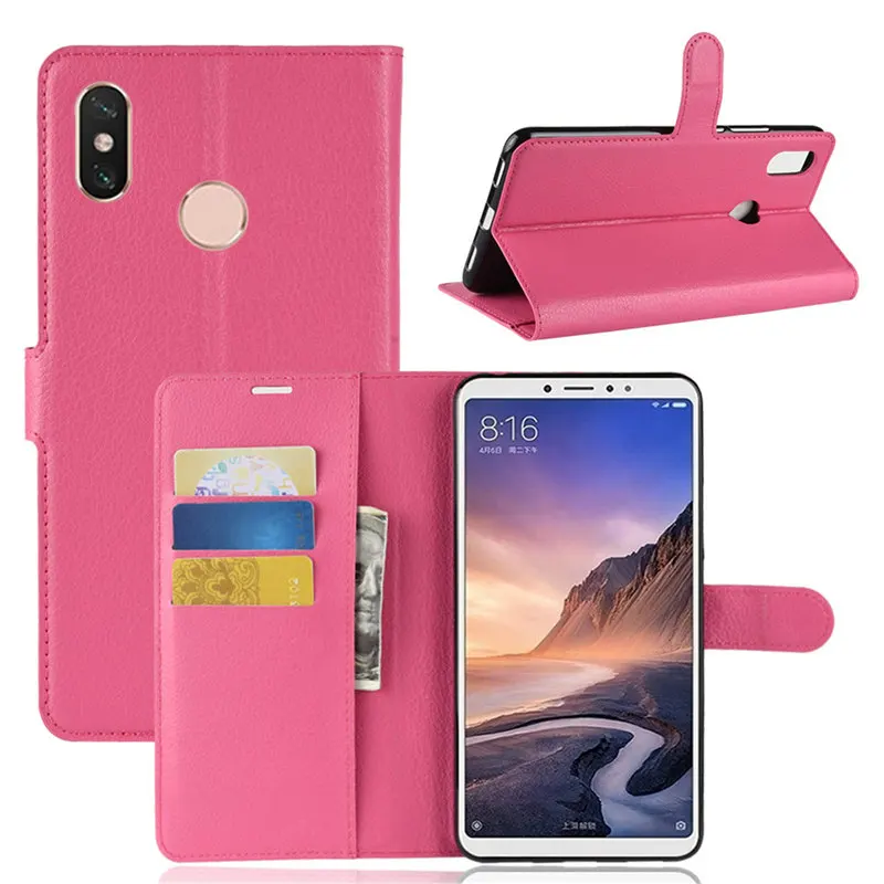 Для Xiaomi Mi Max 3 чехол из искусственной кожи с функцией защиты от ударов держатель для Max3 противоударный