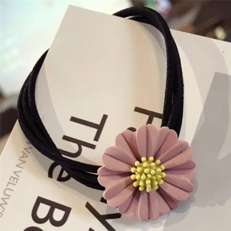 Заколка для волос PINKSEE эластичная маленькая с ромашками девочек | Украшения и