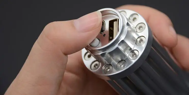 Мощная Синяя лазерная указка USB 200000 м нм лазерный светильник регулируемый фокус