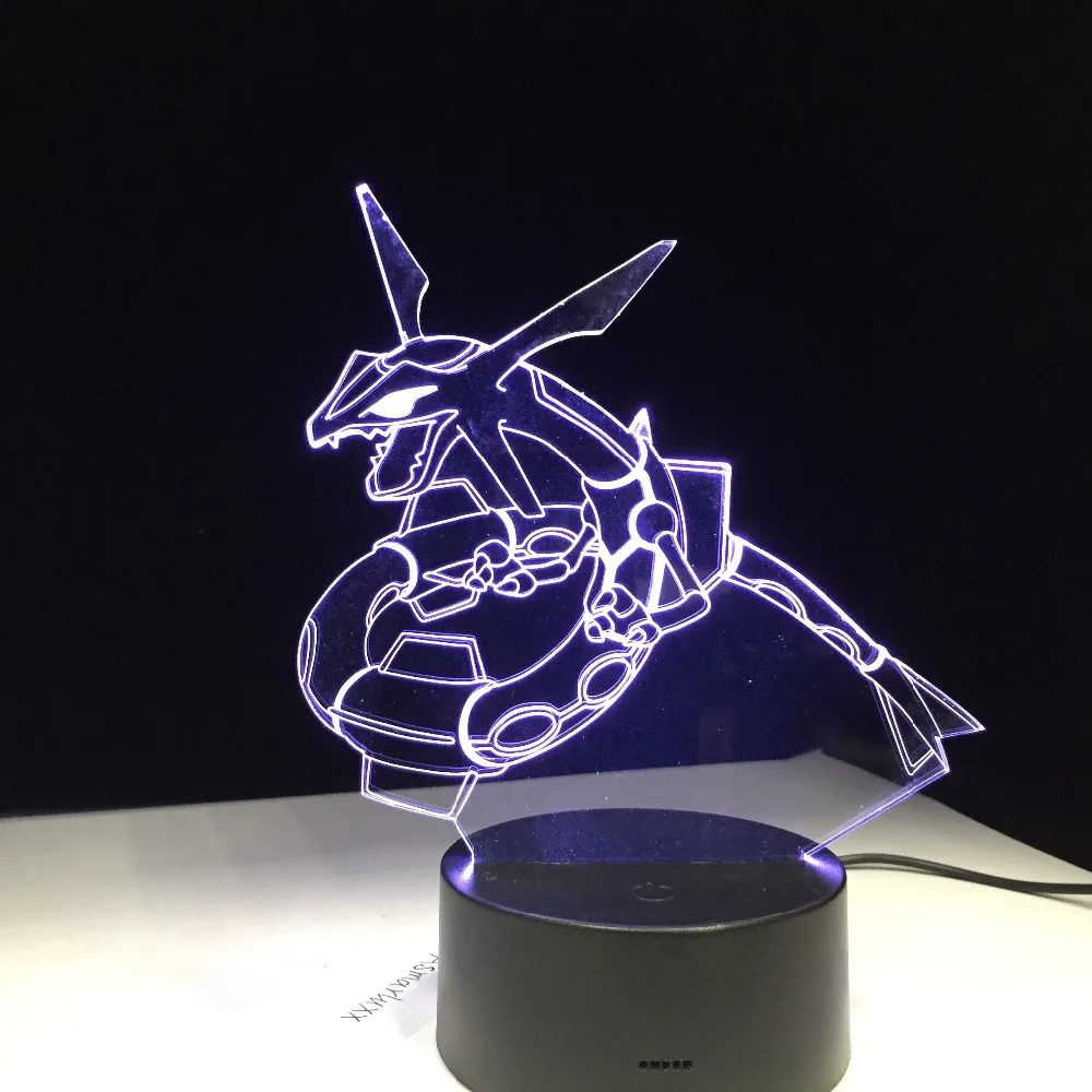 

Snake Dragon Animal 3D LED Night Light Acrylic Table Light with 7 Colors Touch or Remote Control Factory Wholesale Drop Shipping