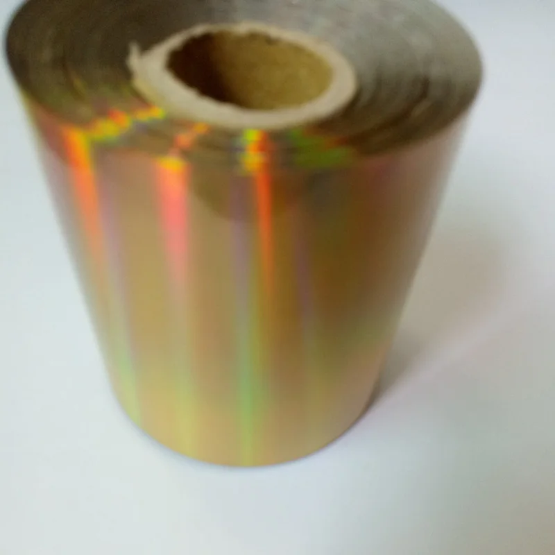 6cmRoll(LaserGold) 6 см рулон лазерного золотого металлического голографического тиснения цветной алюминиевой горячей фольги переводная бумага серебряного искусства для ламинатора резак сумки - Цвет: 6cmRoll(LaserGold)