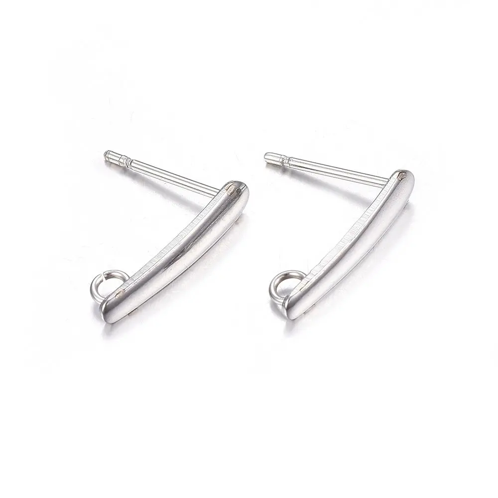 PandaHall 200 ПК 15x3x1 мм ювелирных изделий Аксессуары Earstuds 304 из нержавеющей стали