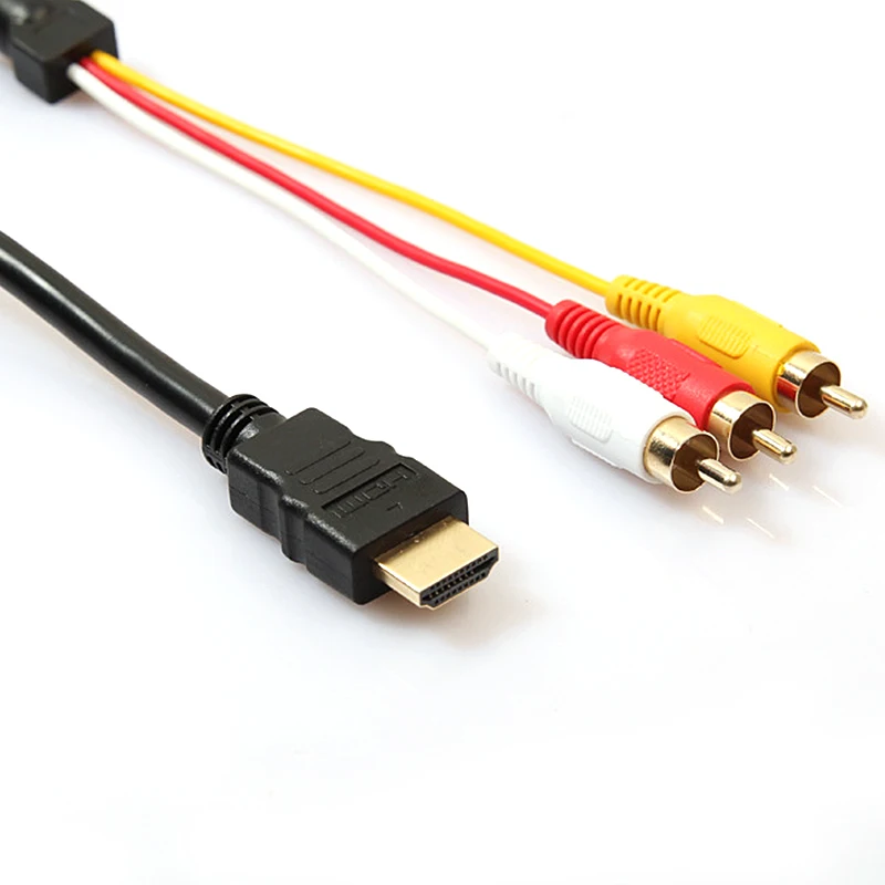 Кабель передачи аудио и видеосигнала 1 5 м HDMI на 3RCA|Адаптеры Type-C| |
