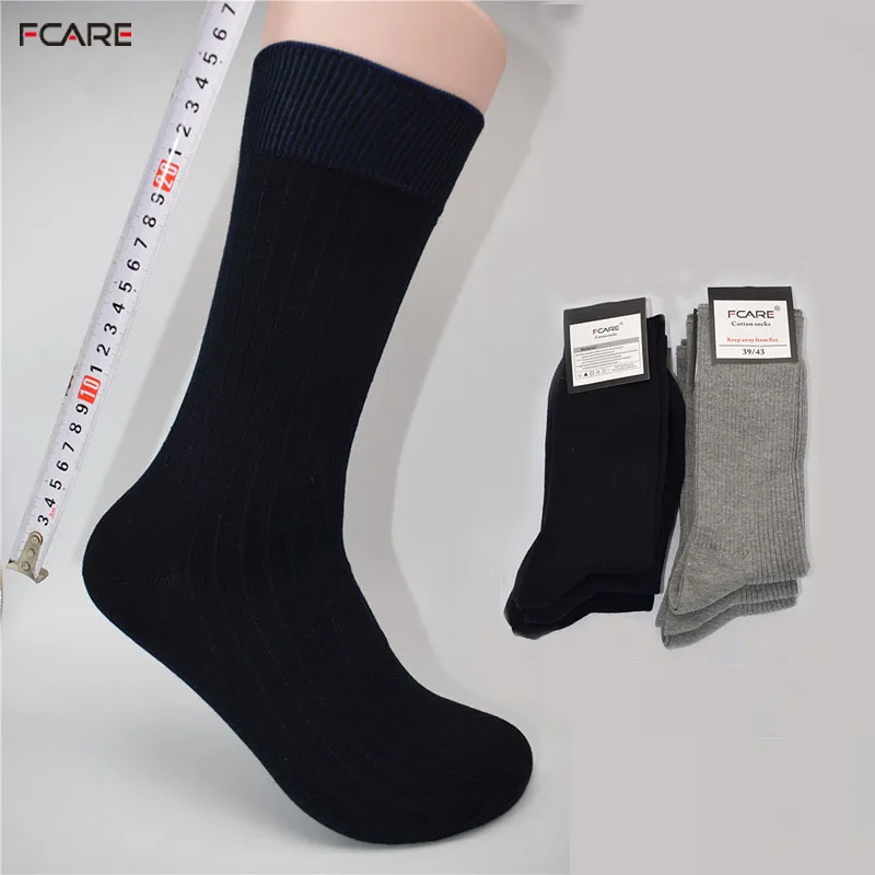 Fcare 10 шт. = 5 пар 39 40 41 42 43 calzini lunghi uomo синее серое мужское платье двойные деловые