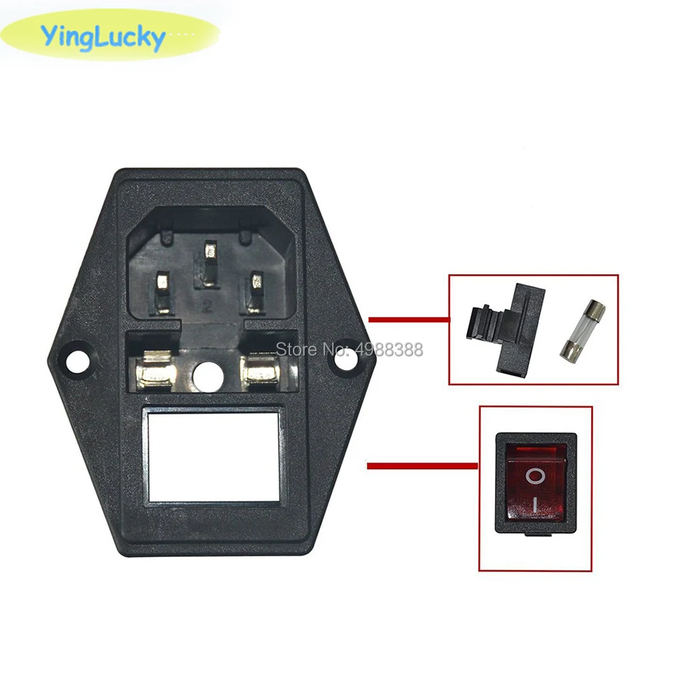 Гнездо переключателя yinglucky гнездо с гнездовым штекером для питания шнур разъем