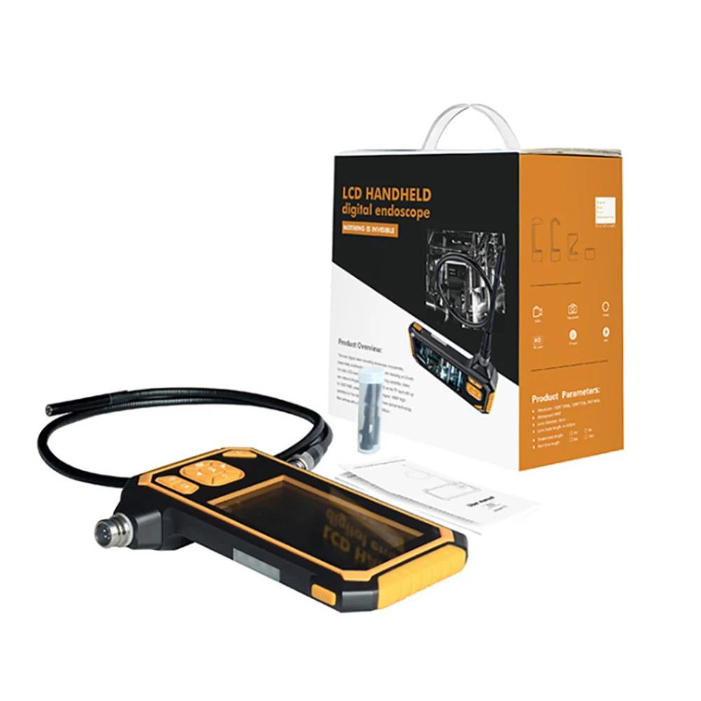 HD 1080P 4.3 Inch Car Inspection Camera 5/10M Endoscope Display 8mm 2600mAh Lithium Battery Snake Hard Cam | Инструменты