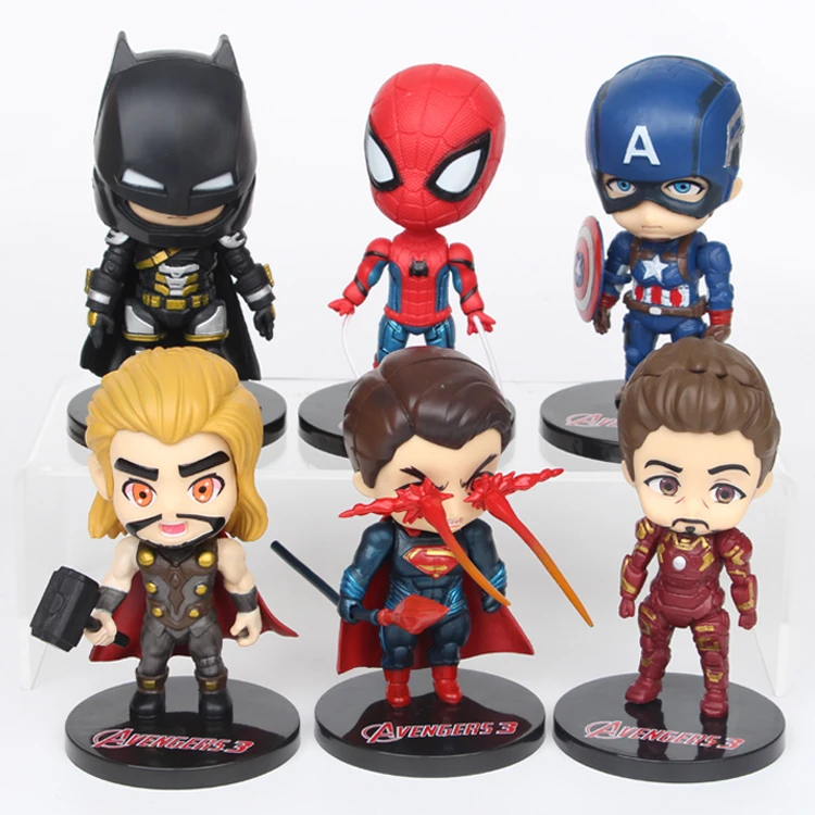 Экшн фигурки Marvel Мстители 4: финал Супермен Бэтмен Капитан Америка рейтеон