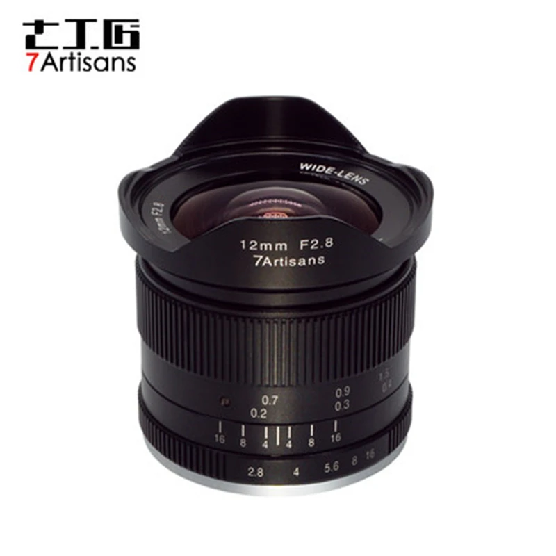 7 artisans 12 мм f2.8 ультра широкоугольный объектив для Sony E-mount APS-C беззеркальные камеры