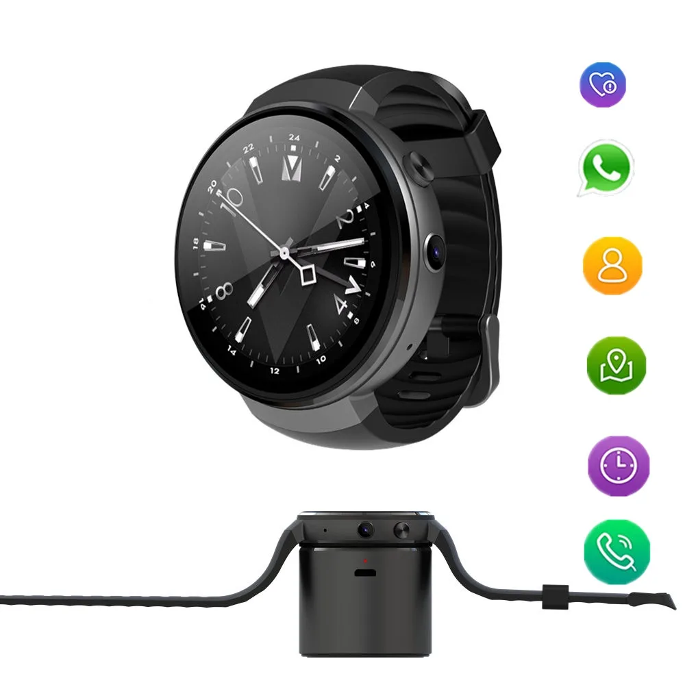 Z28 4G Смарт часы Android 7 AMOLED 1 39 дюймов Смарт-часы сердечного ритма поддержка + wifi BT4.0