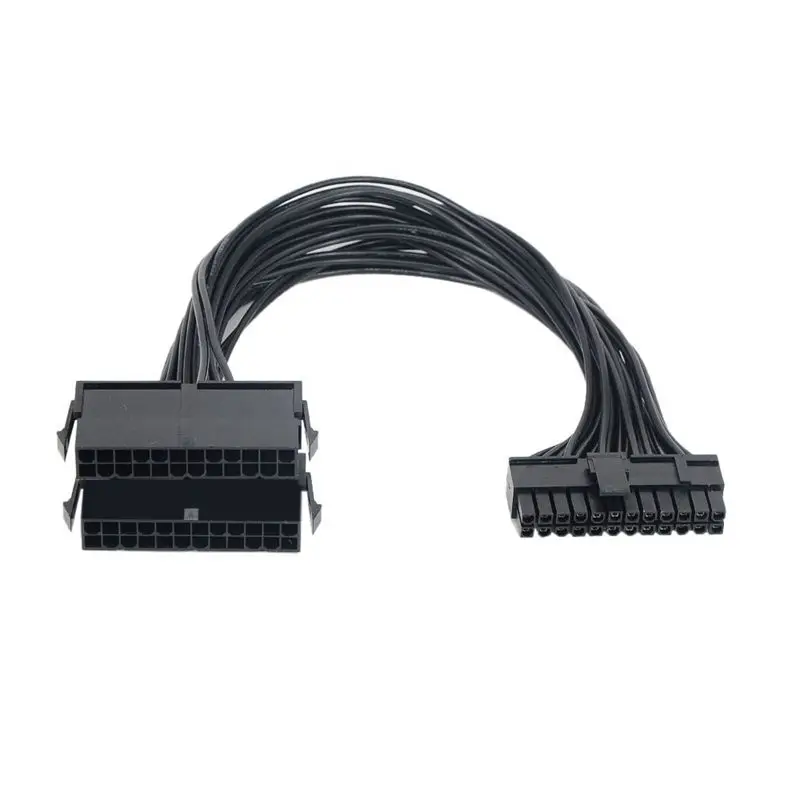 Сплиттер источника питания двойной блок кабель адаптер 24 Pin 20 + 4 ATX материнской