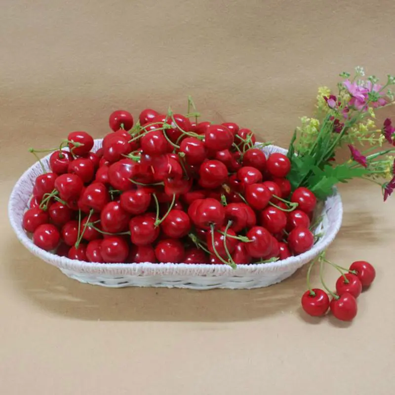 50 шт./лот Мини Искусственные пластиковые фрукты маленькие ягоды искусственный