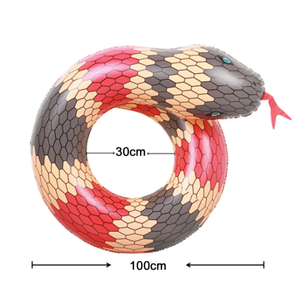 Летнее 3D кольцо для плавания в виде змеи цветной надувной поплавок бассейна