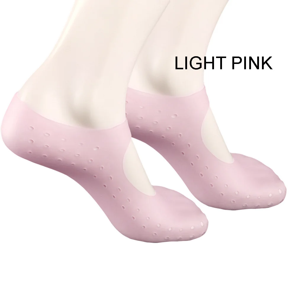 2pcs=1pair Silicone Foot Pain Relief Sock Care Tools Gel Moisturizing Heel Socks Cracked Protector Feet Massager Pedicure | Красота и
