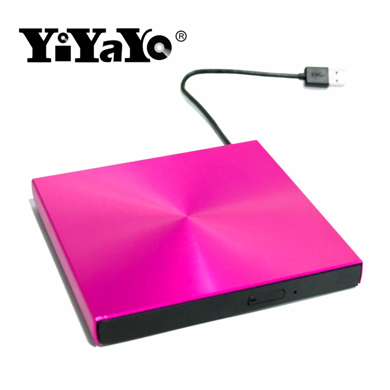 YiYaYo USB 3 0 внешний DVD проигрыватель из алюминиевого сплава CD-ROM тонкий портативный